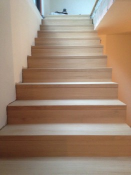  Oak wooden stairs  