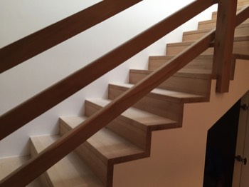  Oak wooden stairs  