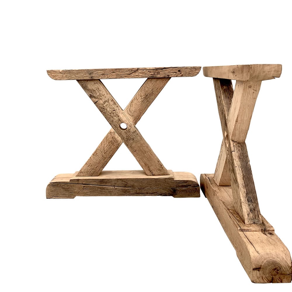  pied de table en bois 