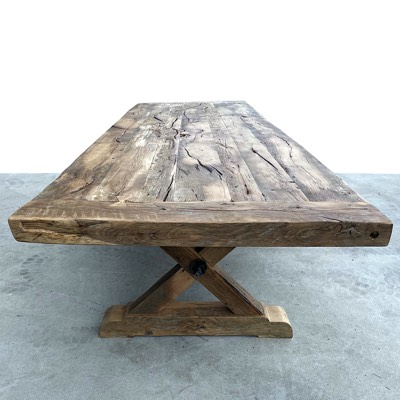  Solid oak dining table 