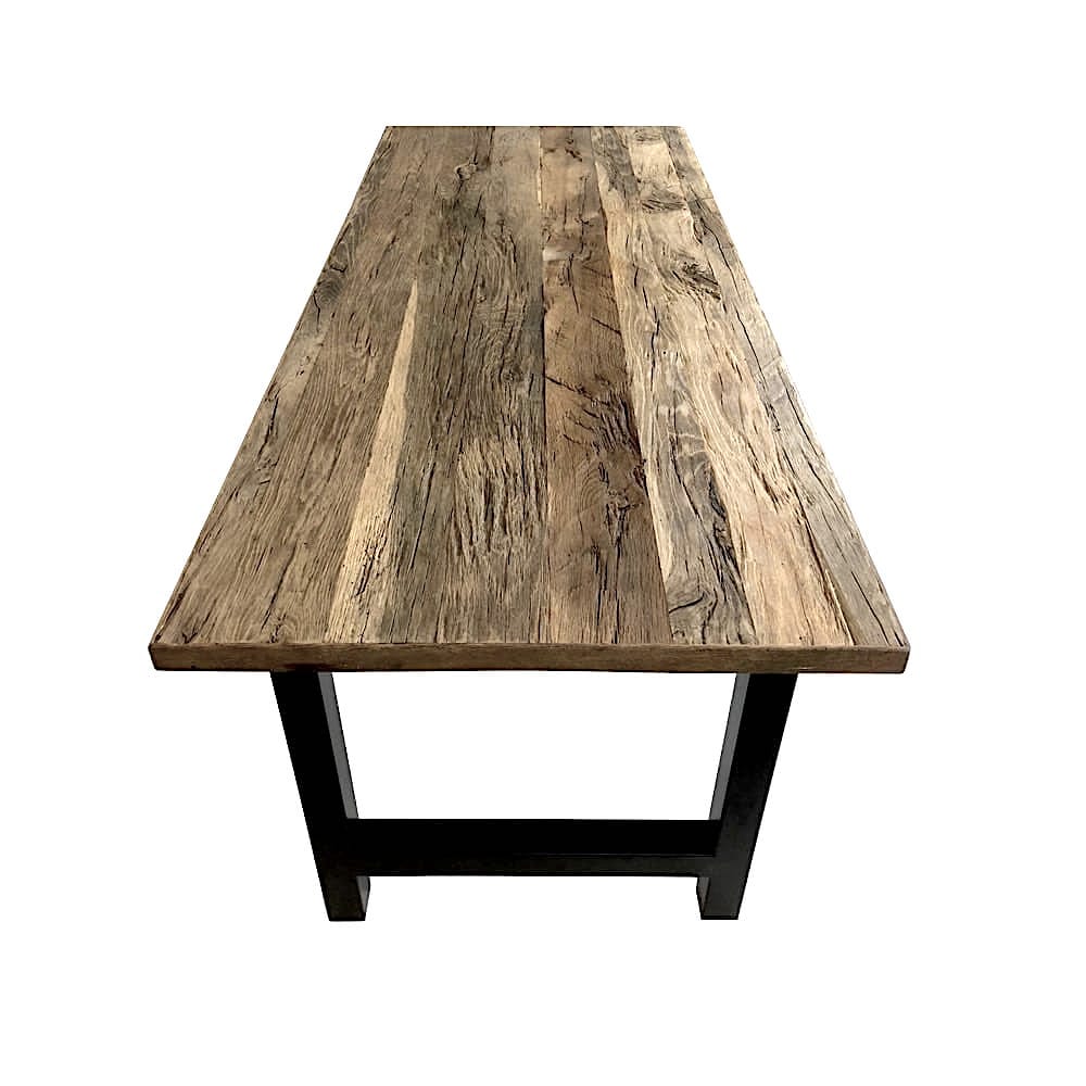 eclaimed oak table, old oak table, oak table, barn wood table