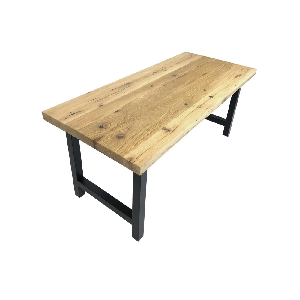  industrial wood table 