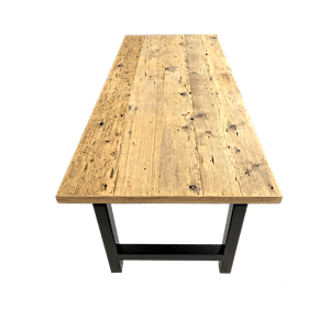 oak beam table, hand made table, barn wood table, old wood table