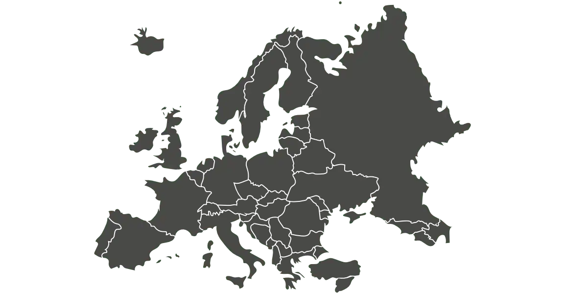 Une carte de l’Europe sur fond vert, source de vieux bois pour Bois Antique