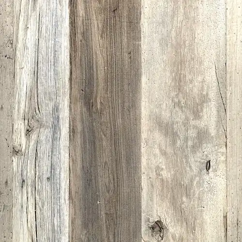  Une vue rapprochée d'un mur en planches bois vieilli 