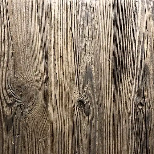 Une image en gros plan d'un lambris bois (mur en bois) avec une texture vieillie (vieillie).