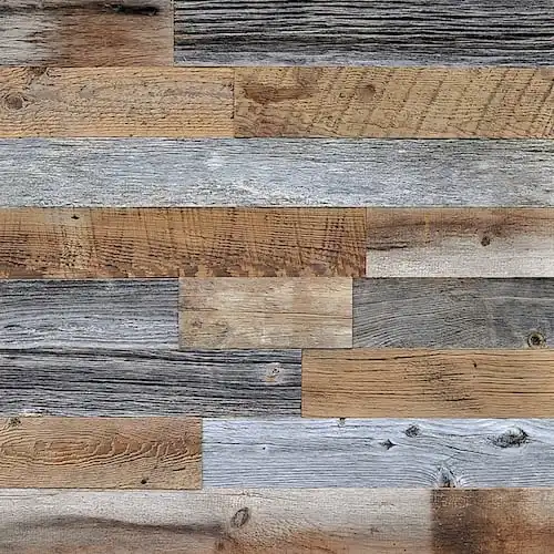 Une image en gros plan d'un mur en bois ancien.