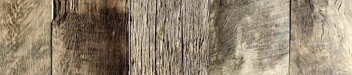 Un gros plan d'une clôture chêne rustique