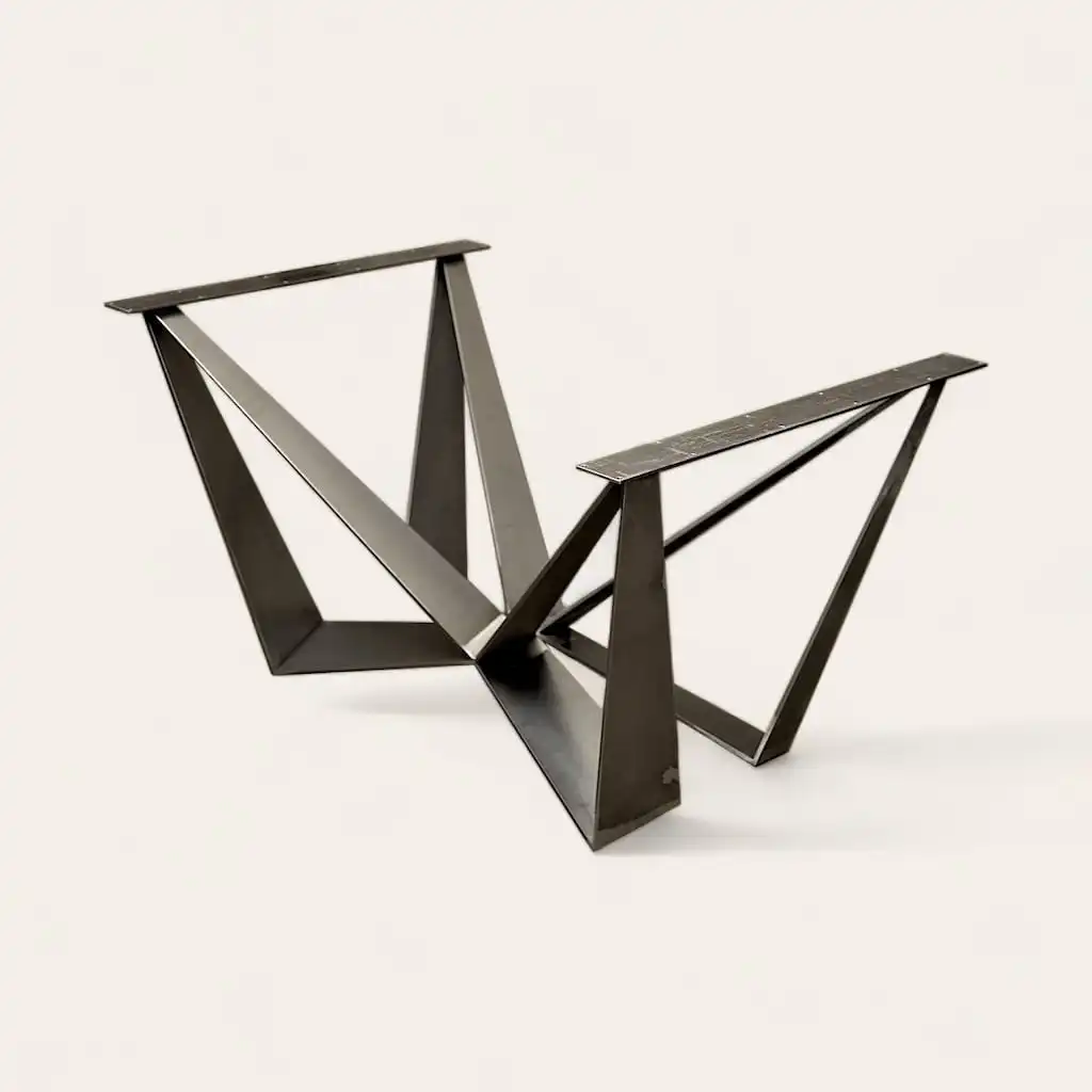  Base de table en métal design en metal noir. 